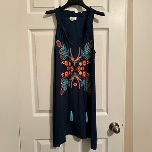 Chic Connection Embroidered Mini Dress
